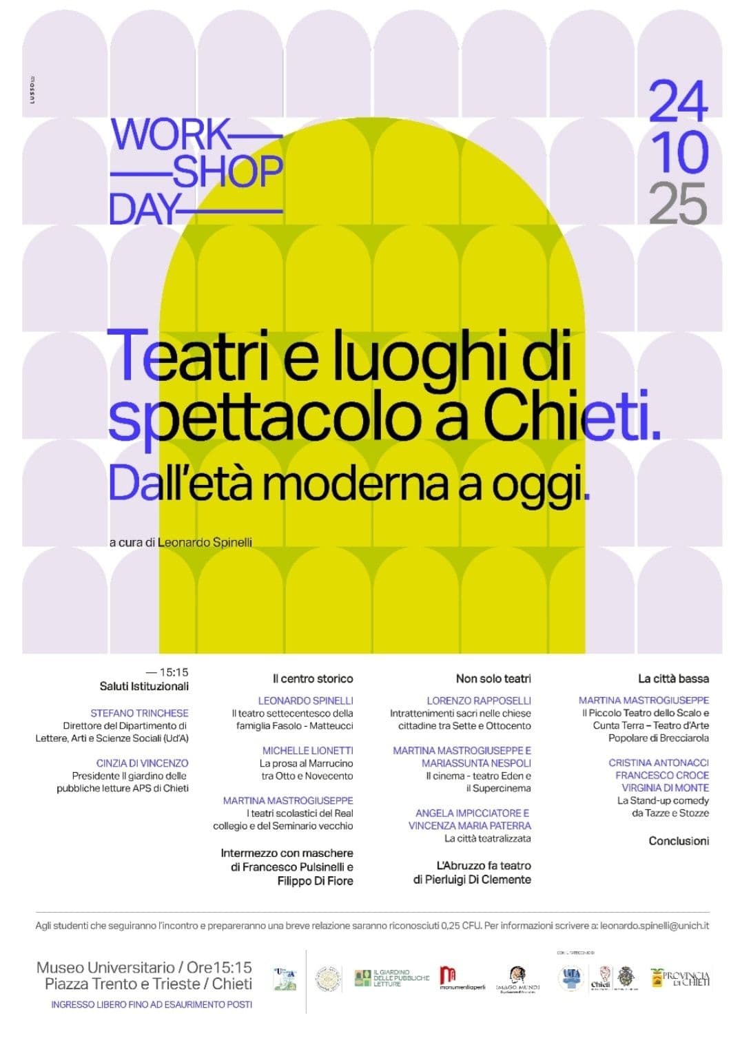 Teatri e luoghi di spettacolo a Chieti. Dall'età moderna a oggi.